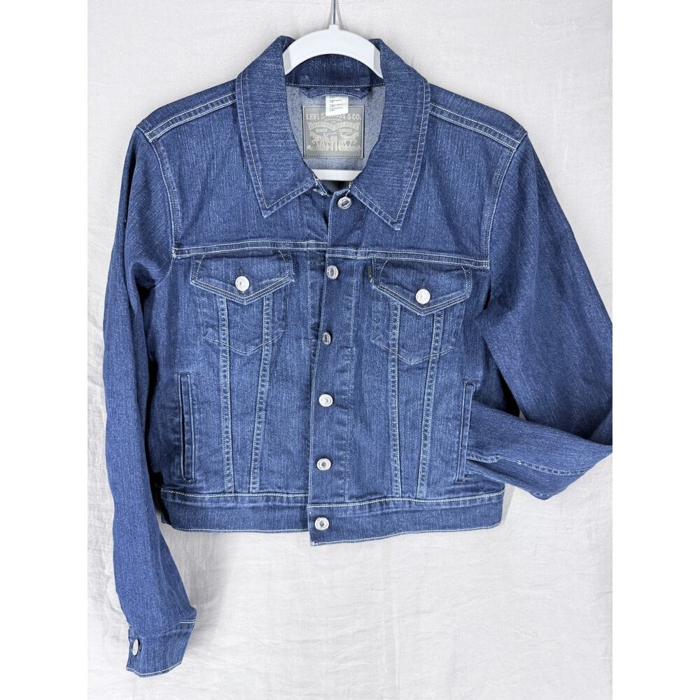 Levi Strauss Women's Silver Tab Long Sleeve Denim Trucker Jacket Size Large